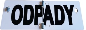 Tablica tabliczka ADR łamana składana ODPADY mała