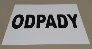 Tablica tabliczka ADR ODPADY 400 X 300 MM HIT