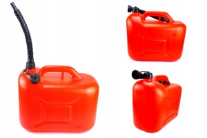 KANISTER 20L PLASTIKOWY + LEJEK DO PALIWA ATEST EU