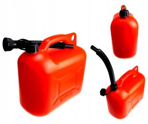 KANISTER 10L PLASTIKOWY + LEJEK DO PALIWA ATEST EU