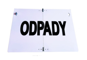 Tabliczka ADR Odpady składana DUŻA