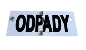 Tabliczka ADR Odpady składana MAŁA