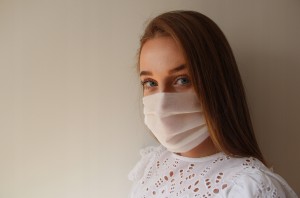 Maseczka na twarz 2 warstwowa Ochronna ATEST