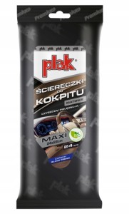 PLAK ŚCIERECZKI DO KOKPITU BLACK TREND MAT 24 SZT